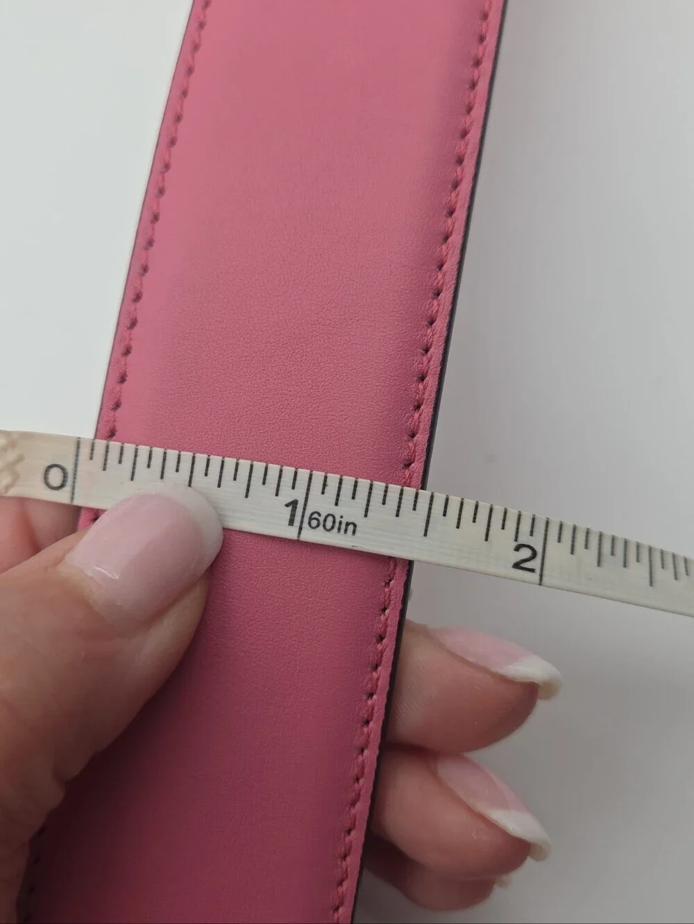 New Gucci Belt Leather Interlocking GG Buckle Gold Pink Belt..Authentic!!